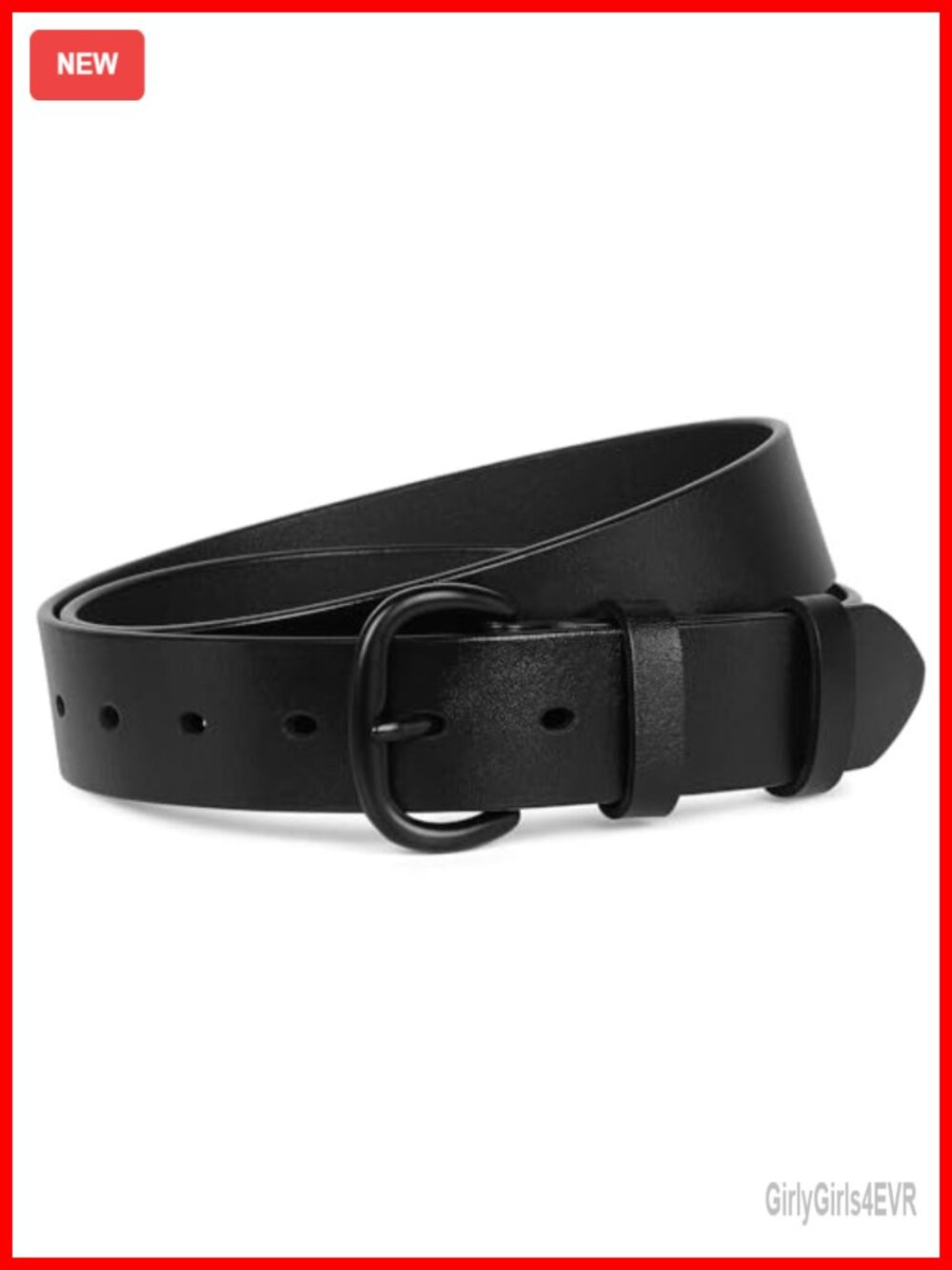 PU Leather Belt for Women with Metal Roller Buckle Casual Waist Belt